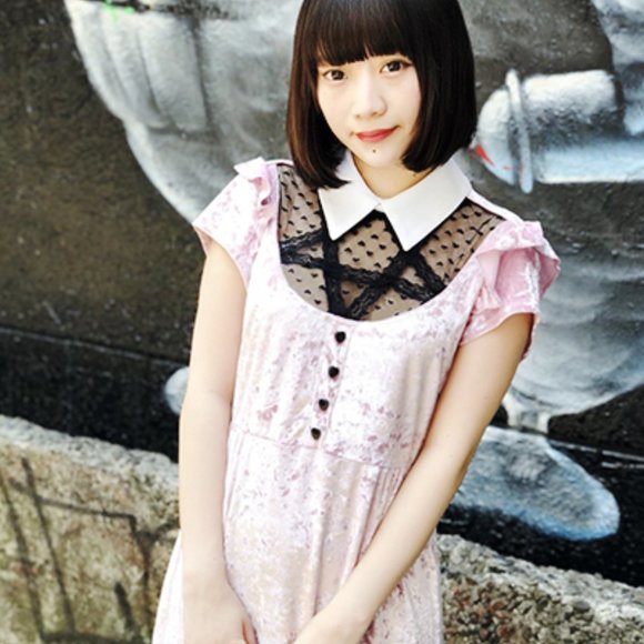 🆕 Killstar "Delana Crushin' Doll" Pink Velvet Babydoll Dress - Picture 6 of 15